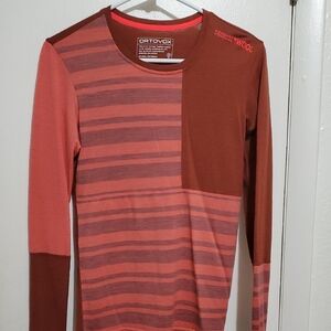 Ortovox Red 100% Wool Long Sleeve Shirt
